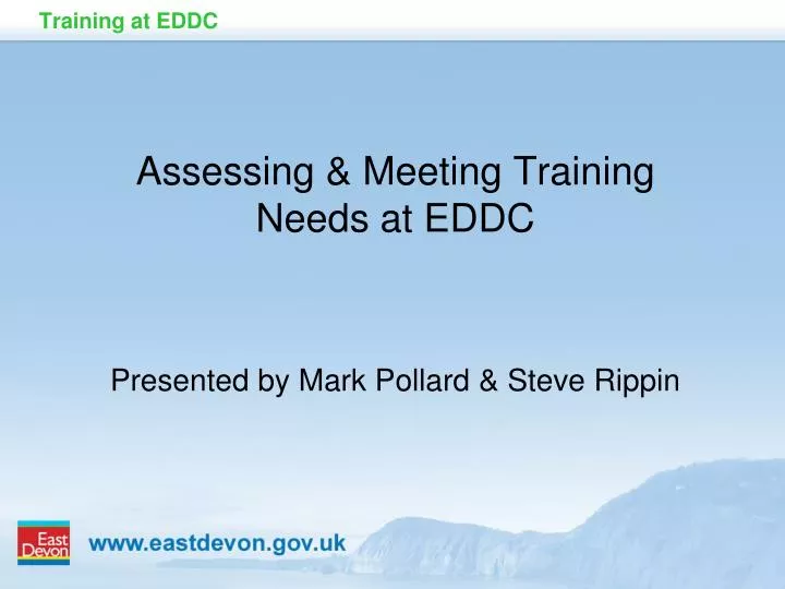 training at eddc