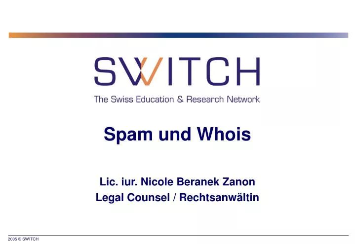 spam und whois