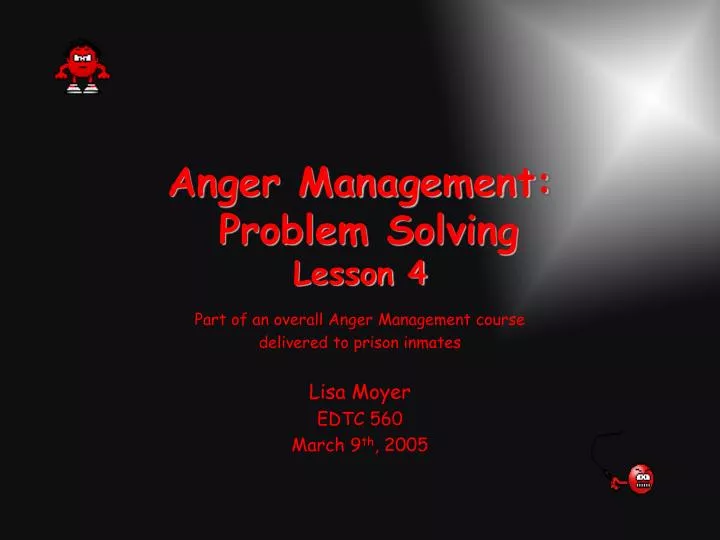 anger management problem solving lesson 4