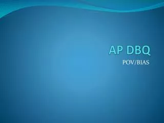 AP DBQ