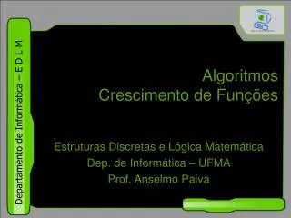 algoritmos crescimento de fun es