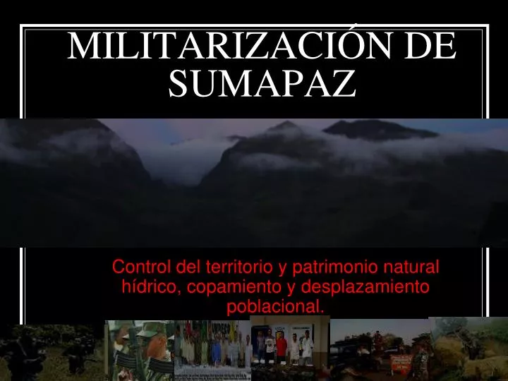 militarizaci n de sumapaz