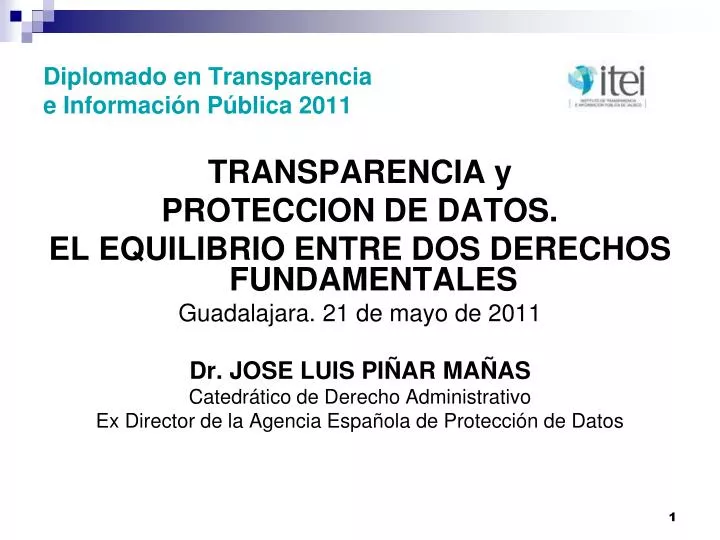 diplomado en transparencia e informaci n p blica 2011