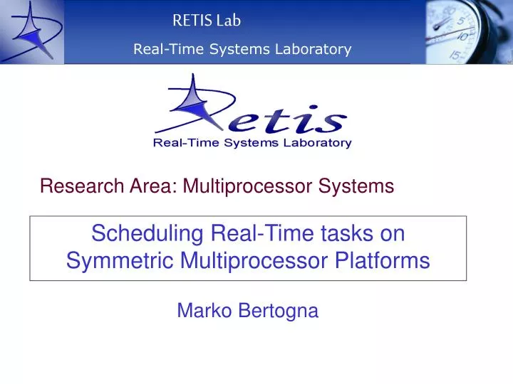 scheduling real time tasks on symmetric multiprocessor platforms