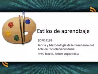 estilos de aprendizaje