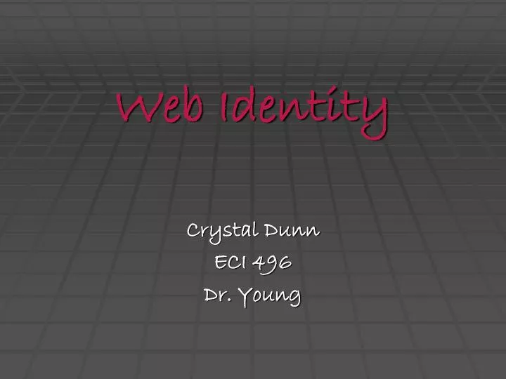 web identity