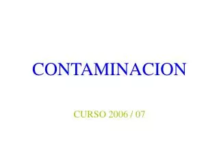 contaminacion