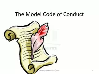 The Model Code of Conduct