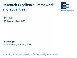 Research Excellence Framework and equalities