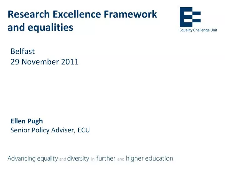 research excellence framework and equalities