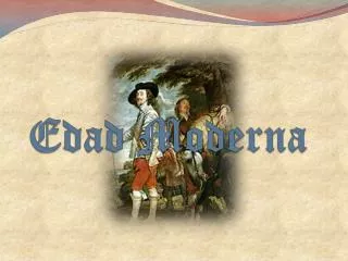 edad moderna