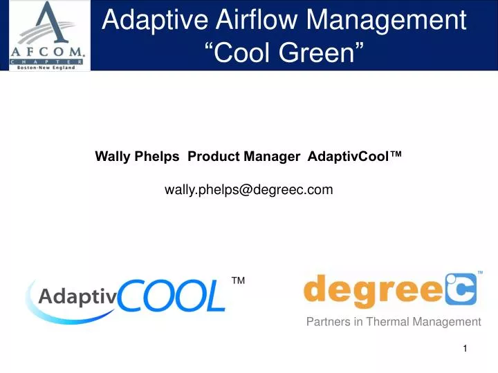 adaptive airflow management cool green