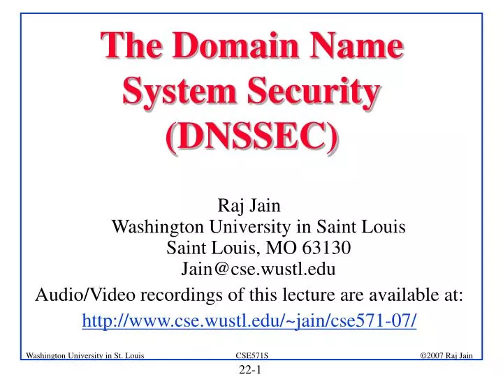 the domain name system security dnssec