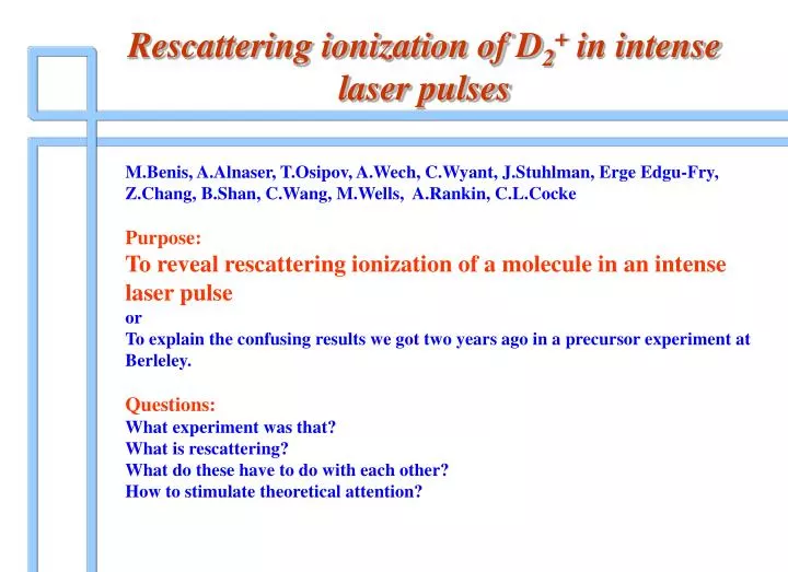 rescattering ionization of d 2 in intense laser pulses