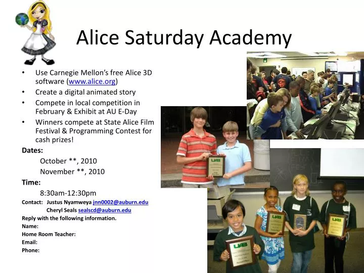 alice saturday academy