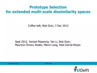 Prototype Selection for extended multi-scale dissimilarity spaces