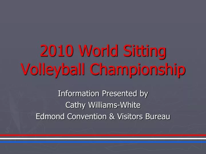 2010 world sitting volleyball championship
