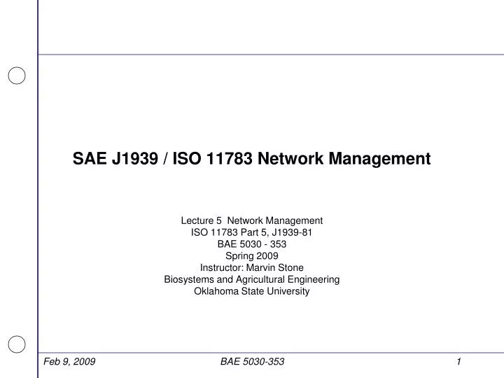 sae j1939 iso 11783 network management