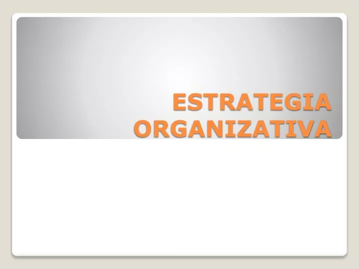 estrategia organizativa
