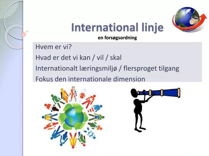 international linje en fors gsordning