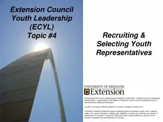 Extension Council Youth Leadership (ECYL) Topic #4