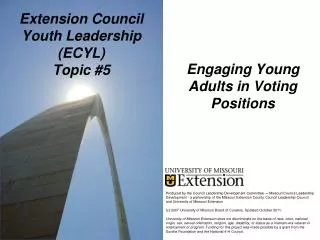 Extension Council Youth Leadership (ECYL) Topic #5