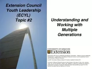 Extension Council Youth Leadership (ECYL) Topic #2