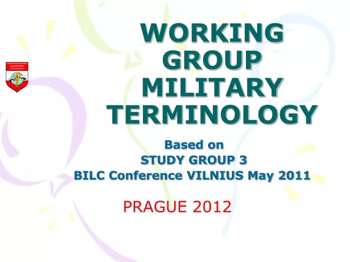 working group military terminology