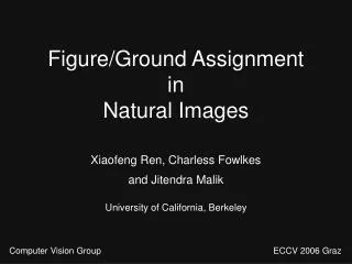 Figure/Ground Assignment in Natural Images