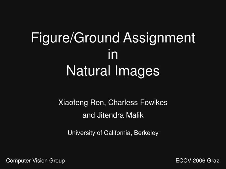 figure ground assignment in natural images