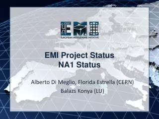 EMI Project Status NA1 Status