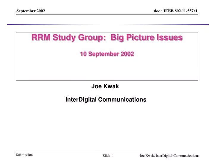 rrm study group big picture issues 10 september 2002