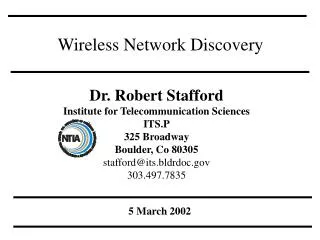 Wireless Network Discovery