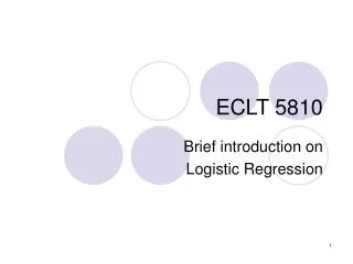 ECLT 5810