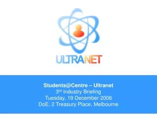 Students@Centre - Ultranet