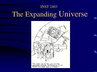 INST 2403 The Expanding Universe
