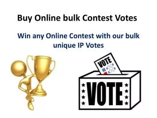 Buy Online Bulk Contest Votes