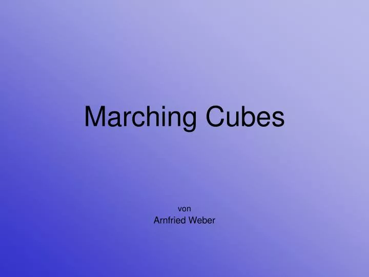 marching cubes