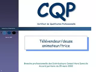 cqp certificat de qualification professionnelle