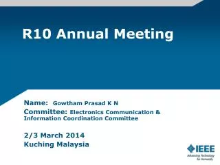 R10 Annual Meeting