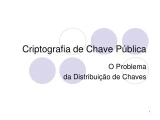 criptografia de chave p blica