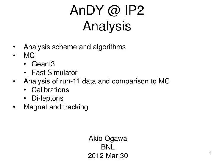 andy @ ip2 analysis