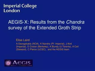 AEGIS-X: Results from the Chandra survey of the Extended Groth Strip