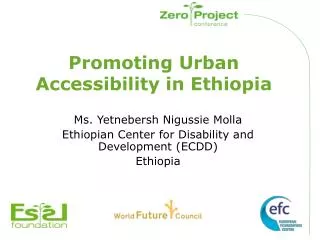 Promoting Urban Accessibility in Ethiopia