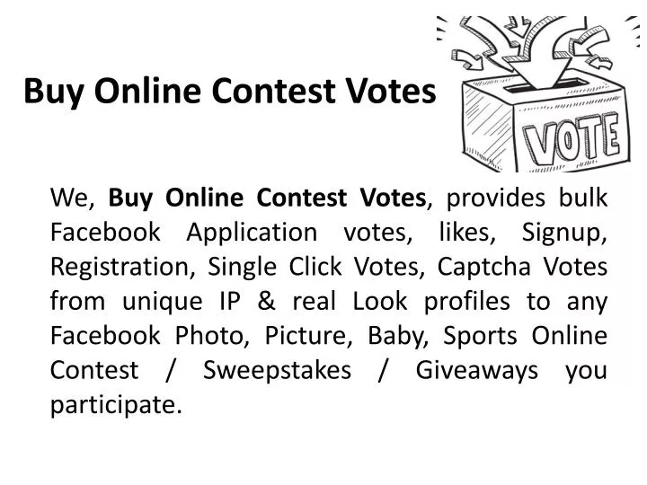 buy online contest votes