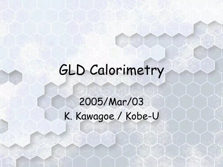 gld calorimetry