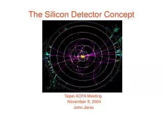 The Silicon Detector Concept