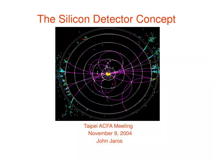 the silicon detector concept