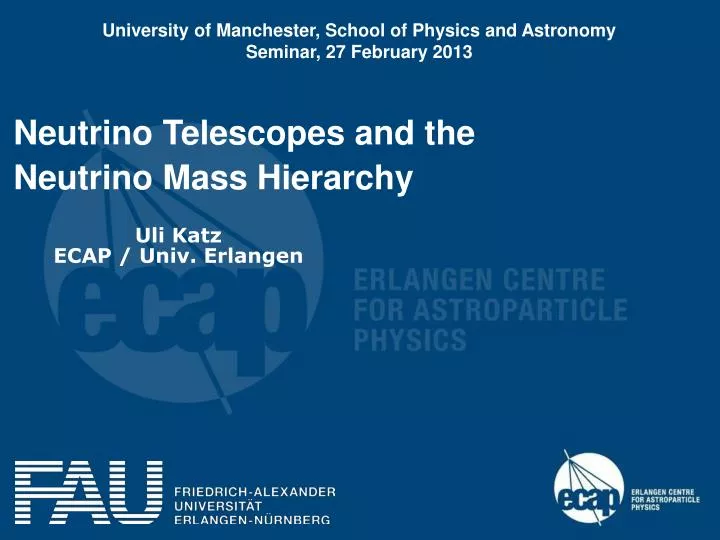 neutrino telescopes and the neutrino mass hierarchy