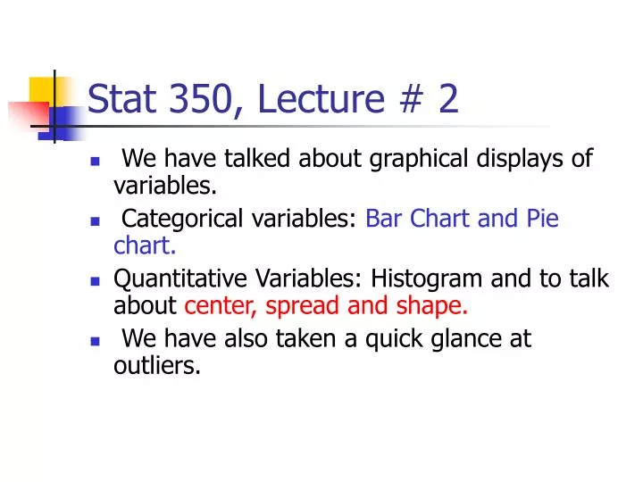 stat 350 lecture 2